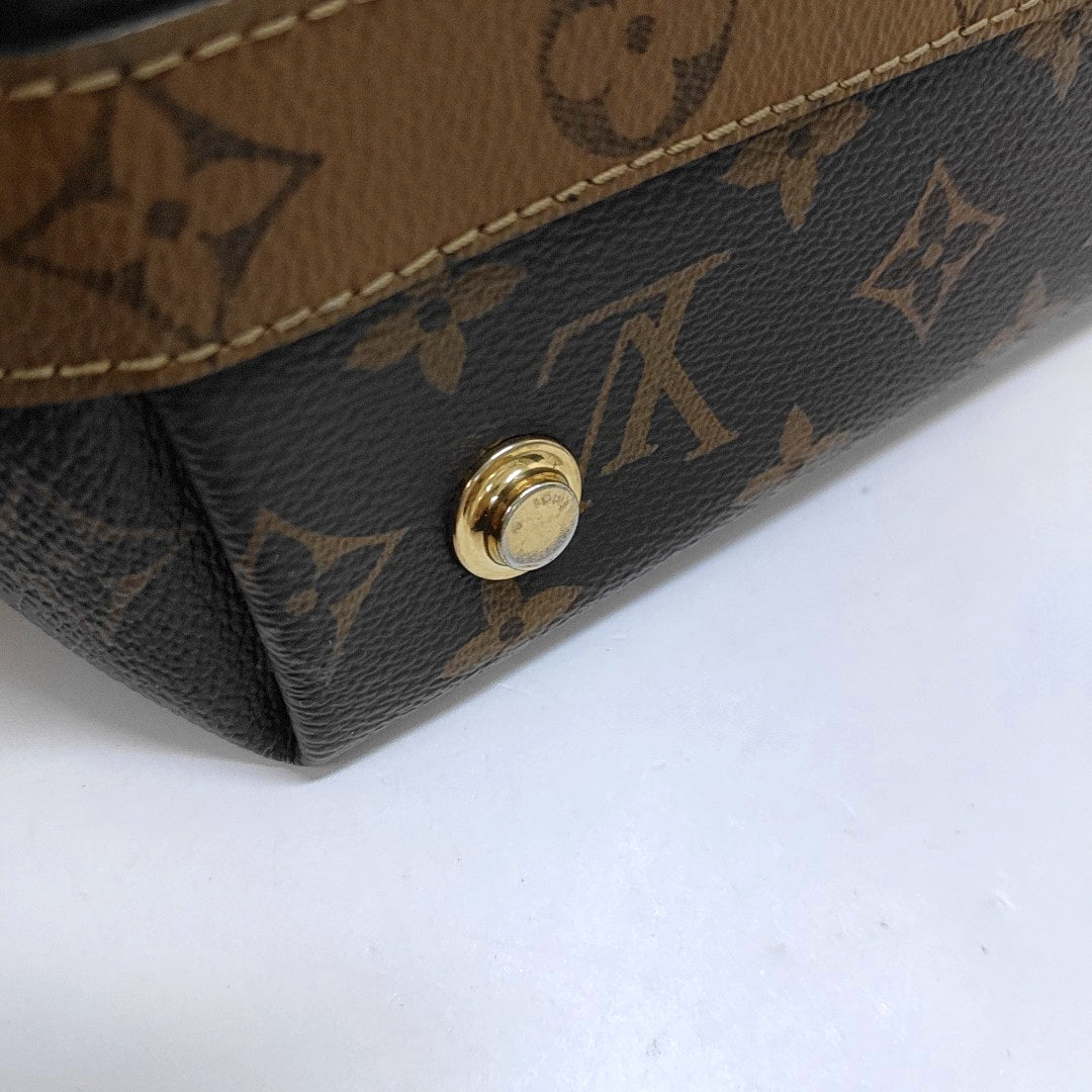 LOUIS VUITTON CRUISER Small Brown Coated Canvas Monogram Shoulder Bag Tote Crossbody Bag Detachable Strap-(SKU)-967985404