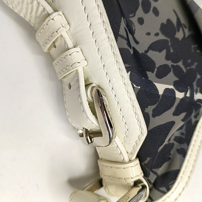 BURBERRY Black Fabric Tote Bag Single Shoulder Bag Silver Hardware-(SKU)-957270532