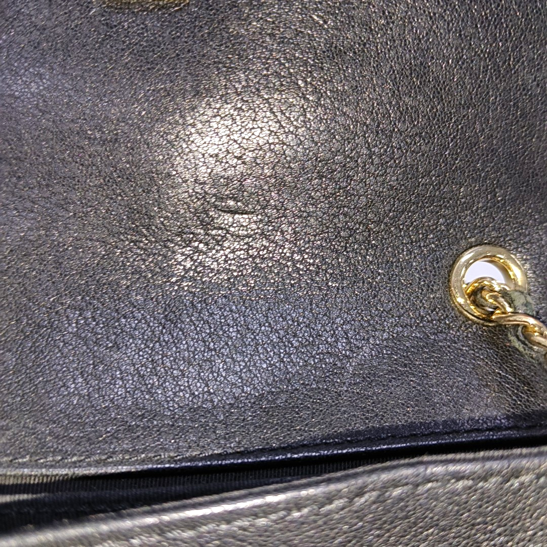 CHANEL NOW AND FOREVER Black Lamb Skin Quilted Crossbody, Shoulder Bag with Golden Hardware 27 Clasp-(SKU)-14471021