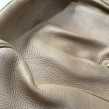GUCCI Sukey Rose Gold Leather Single Shoulder Bag Tote Bag Golden hardware Removable shoulder strap-(SKU)-957916470