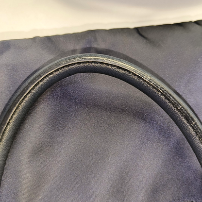 PRADA Tote bag Navy Nylon Logo Crossbody Bag Handbag Single Shoulder Bag Golden hardware-(SKU)-953507346