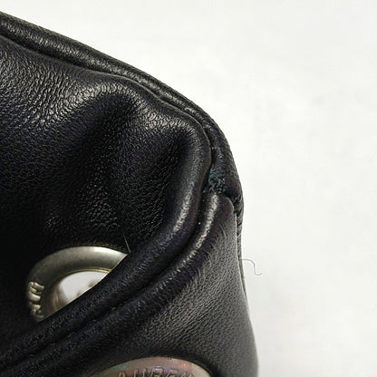 YSL PUFFER Mini Black Lamb Skin Quilted Envelope Bag, Crossbody and Shoulder Bag with Silver Hardware-(SKU)-971165723