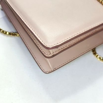 FERRAGAMO Thalia Light Pink Leather Crossbody Bag Single Shoulder Bag Golden hardware-(SKU)-951994003