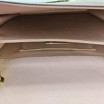 FERRAGAMO Thalia Light Pink Leather Crossbody Bag Single Shoulder Bag Golden hardware-(SKU)-951994003