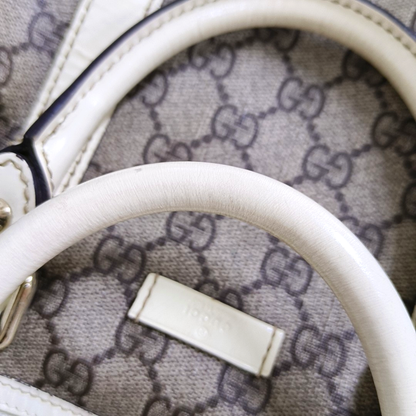 GUCCI Beige Coated Canvas Monogrammed Tote Bag Golden hardware-(SKU)-958959380