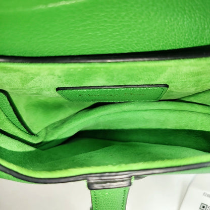 DIOR Saddle Super Mini Green Lamb Leather Saddle Bag Shoulder Bag Crossbody with Detachable Strap-(SKU)-970314407