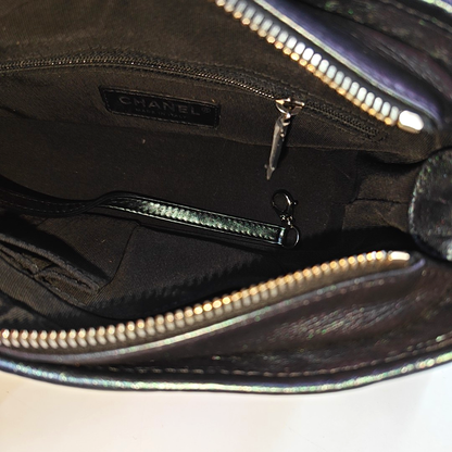 CHANEL GABRIELLE Small Size Radiant Calfskin Quilted Diagonal Bag, Shoulder Bag, Crossbody with Detachable Strap, Golden, Silver, and Ruthenium-Colored Hardware, 27 Clasps-(SKU)-946512946