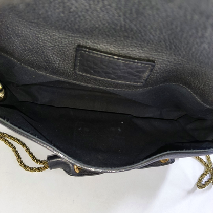 Chloé Sally Medium size Black Leather Single Shoulder Bag Golden hardware-(SKU)-947220516