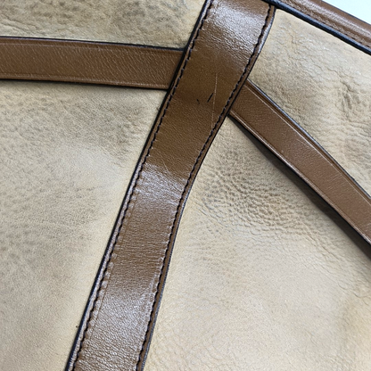 BURBERRY Milverton Khaki Leather Tote Golden hardware-(SKU)-951123220