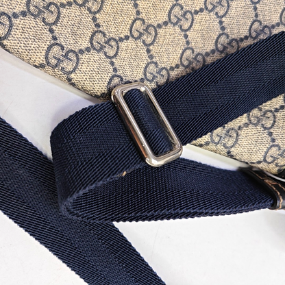 GUCCI Khaki Coated Canvas Old Flower Single Shoulder Bag Crossbody Bag Golden hardware-(SKU)-956510799