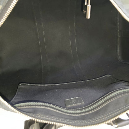 LOUIS VUITTON KEEPALL 45 Blue Coated Canvas Monogram Chessboard Boston Bag with Removable Strap-(SKU)-968524885