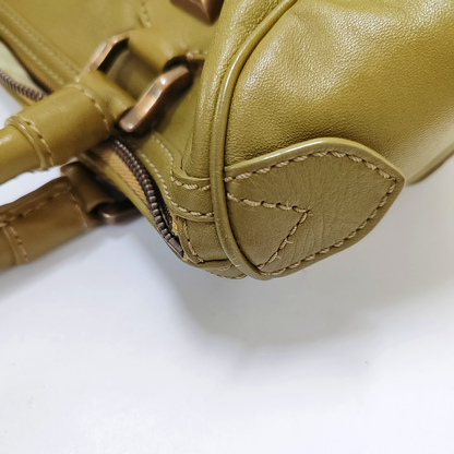 BURBERRY Green Cowhide Studs Handbag Golden hardware-(SKU)-944901889