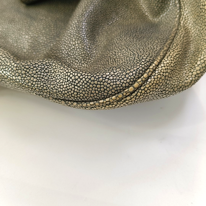 YSL ROADY Grey Cowhide Tote Bag Silver Hardware Removable shoulder strap-(SKU)-957328049