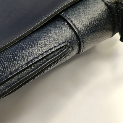 LOUIS VUITTON ROMAN Blue Cowhide Crossbody Bag Silver Hardware-(SKU)-959266861
