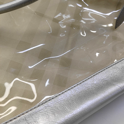 BURBERRY Tote bag Silver Special Material Printed Tote Bag Silver Hardware Sub-bag-(SKU)-957140002