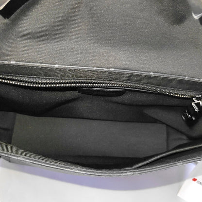 LOUIS VUITTON VOYAGER Small Black Coated Canvas Monogram Messenger Bag Crossbody Bag Shoulder Bag Silver Hardware Complete Accessories-(SKU)-969042134