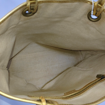 CELINE Tote bag Gray Leather Printed Handbag Golden hardware-(SKU)-955873105