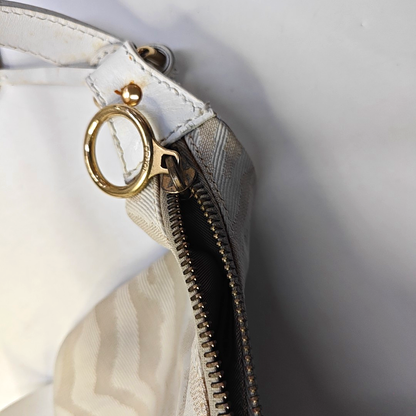 FENDI 卡其色帆布双FHandheld包 Golden hardware-(SKU)-943796749