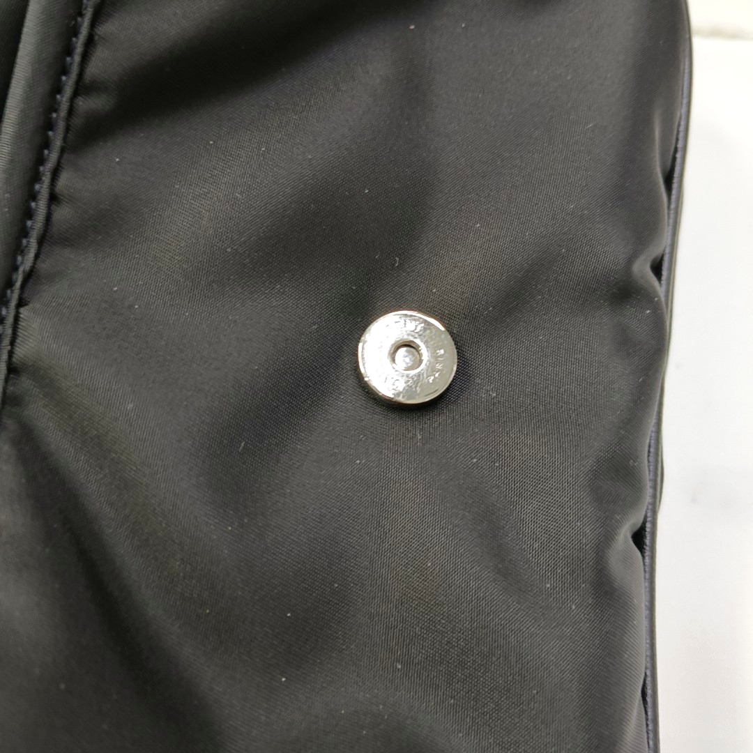 YSL NIKI Small Black Nylon Crossbody Bag with Black Hardware-(SKU)-956526732