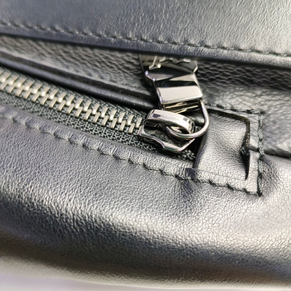 LOUIS VUITTON DISCOVERY Gray Coated Canvas Monogram Fanny Pack Crossbody Bag Chest Bag/Belt Bag Silver Hardware-(SKU)-956938229