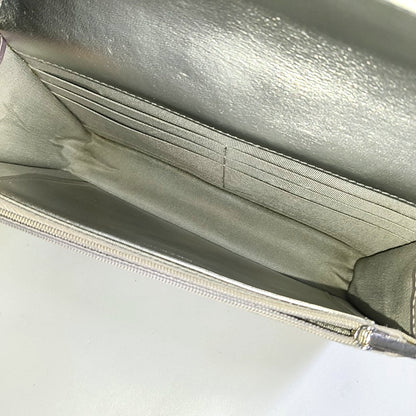 CHANEL WOC Iridescent Calfskin Quilted Shoulder Bag Crossbody Bag Silver Rainbow Metal Hardware-(SKU)-962424976