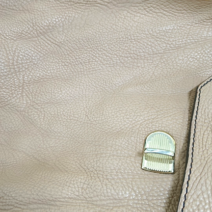 BURBERRY Khaki cowhide single shoulder bag Golden hardware Removable shoulder strap-(SKU)-953631623
