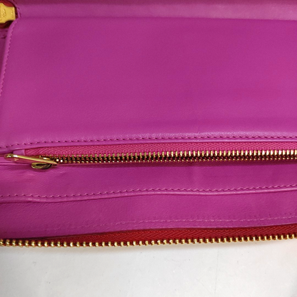 DIOR Red Patent Leather Monogrammed Quilted Clutch Golden hardware-(SKU)-939810644