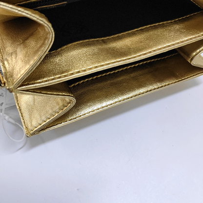 LOEWE Golden Leather Single Shoulder Crossbody Tote Bag Golden hardware Removable shoulder strap-(SKU)-955847634