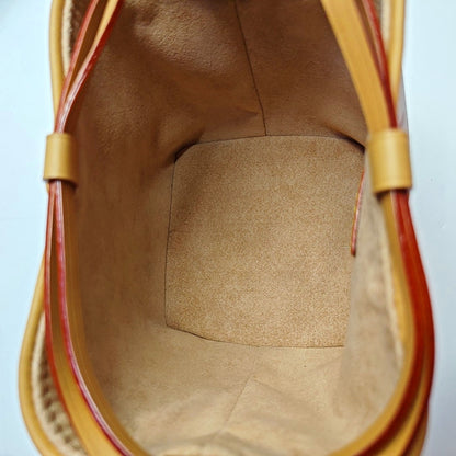 LOUIS VUITTON NOÉ PURSE LV CHARMS Beige Coated Canvas Monogram Vernis Baguette Bag Shoulder Bag Crossbody Bag Gold Hardware 2 Removable Shoulder Straps Complete Accessories-(SKU)-969254431