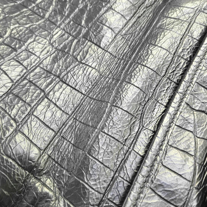 YSL NIKI Medium Size Black Calf Leather Embossed Crossbody Bag Handbag Single Shoulder Bag Black Hardware-(SKU)-967755716