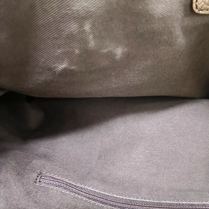 CELINE Tote bag Brown Canvas Shoulder Bag Silver Hardware-(SKU)-950569328