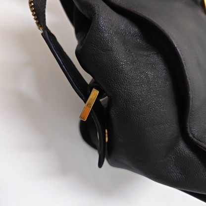 YSL CHYC Y LIGNE Small size Black cowhide tote bag Golden hardware-(SKU)-950515065