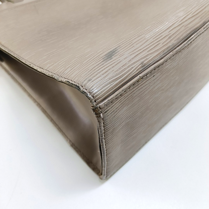 LOUIS VUITTON VINTAGE CROISETTE Large size 粉紫色EPI牛皮水波纹Shoulder Bag Handbag Silver Hardware-(SKU)-953507402
