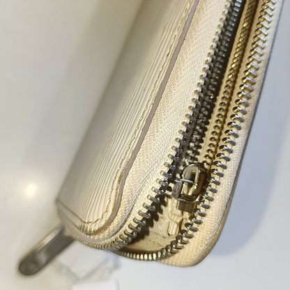 LOUIS VUITTON 白色EPI牛皮水波纹钱包 Golden hardware-(SKU)-14301822