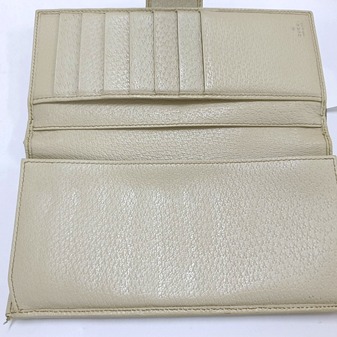 GUCCI Khaki Canvas Monogrammed Wallet Golden hardware-(SKU)-956740009