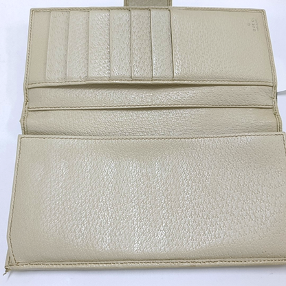 GUCCI Khaki Canvas Monogrammed Wallet Golden hardware-(SKU)-956740009