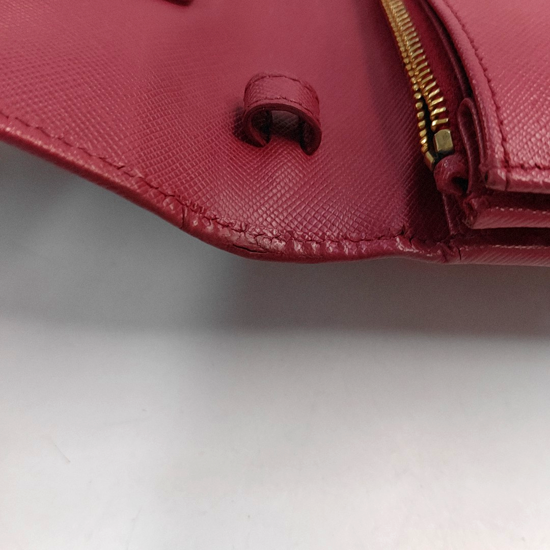 PRADA Red Cowhide Crosshatch Crossbody Bag Golden hardware Removable shoulder strap-(SKU)-953953662
