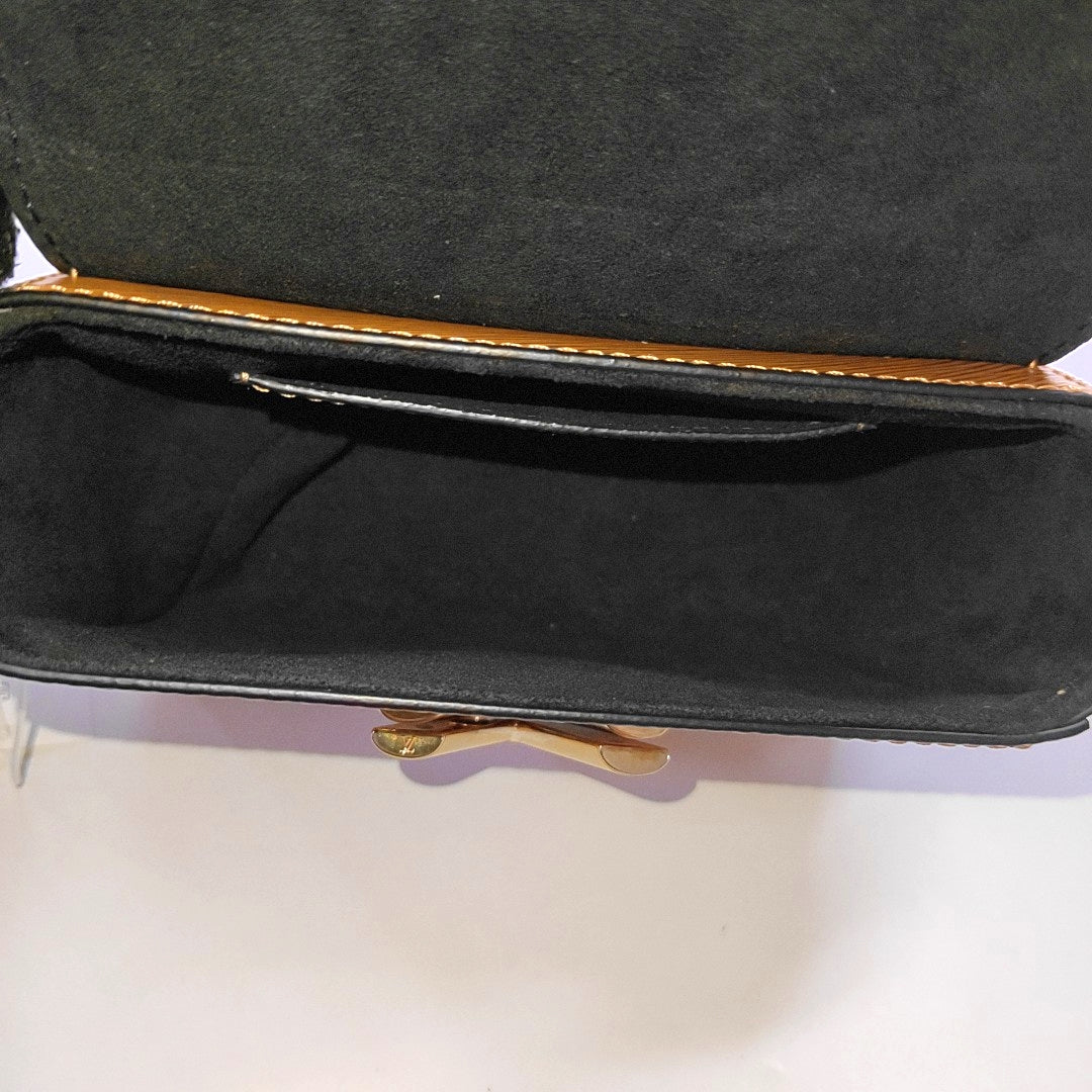 LOUIS VUITTON TWIST Mini Khaki EPI Leather Water Ripple Shoulder Bag Handbag Crossbody Bag Golden Hardware-(SKU)-966729031