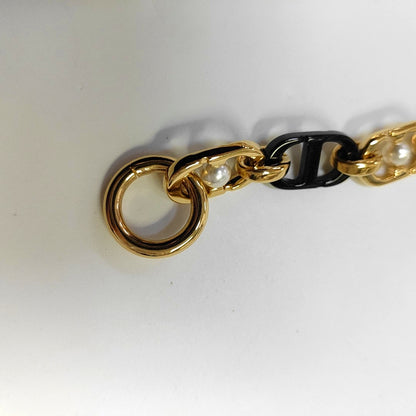 DIOR Jolie White Calfskin Matelassé Shoulder Bag Crossbody Bag Handbag Golden Black Hardware Removable Strap Complete Accessories-(SKU)-969151784