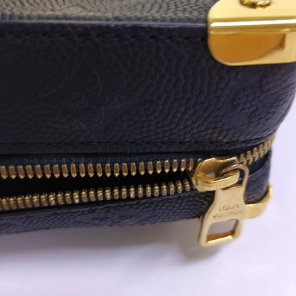 LOUIS VUITTON TRUNK Black Cowhide Messenger Bag Crossbody Bag Handbag Shoulder Bag Golden Hardware Removable Shoulder Strap-(SKU)-967326841