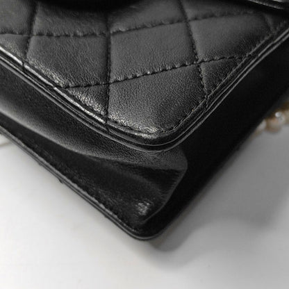 CHANEL EX FLAP Black Cowhide Quilted Monogram Shoulder Bag Crossbody with Gold Hardware, 27 Clasp-(SKU)-967025083