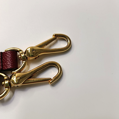 BURBERRY Buckle Red Cowhide Single Shoulder Bag Handbag Crossbody Bag Golden hardware Removable shoulder strap-(SKU)-956703529