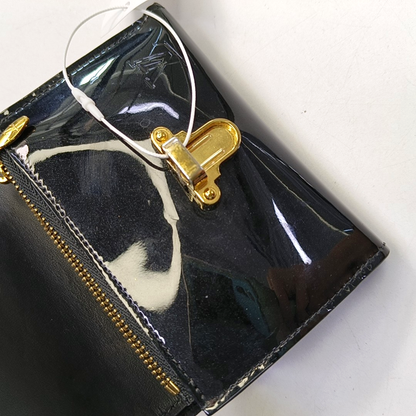 LOUIS VUITTON CHERRYWOOD Black Cowhide Monogram Wallet Golden hardware-(SKU)-949892288