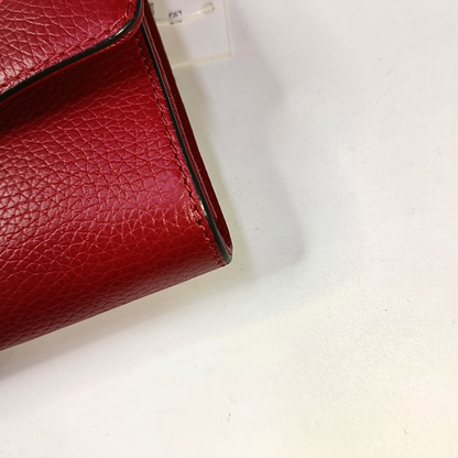 TORY BURCH Britten Red cowhide shoulder bag crossbody bag Golden hardware Removable shoulder strap-(SKU)-938683654