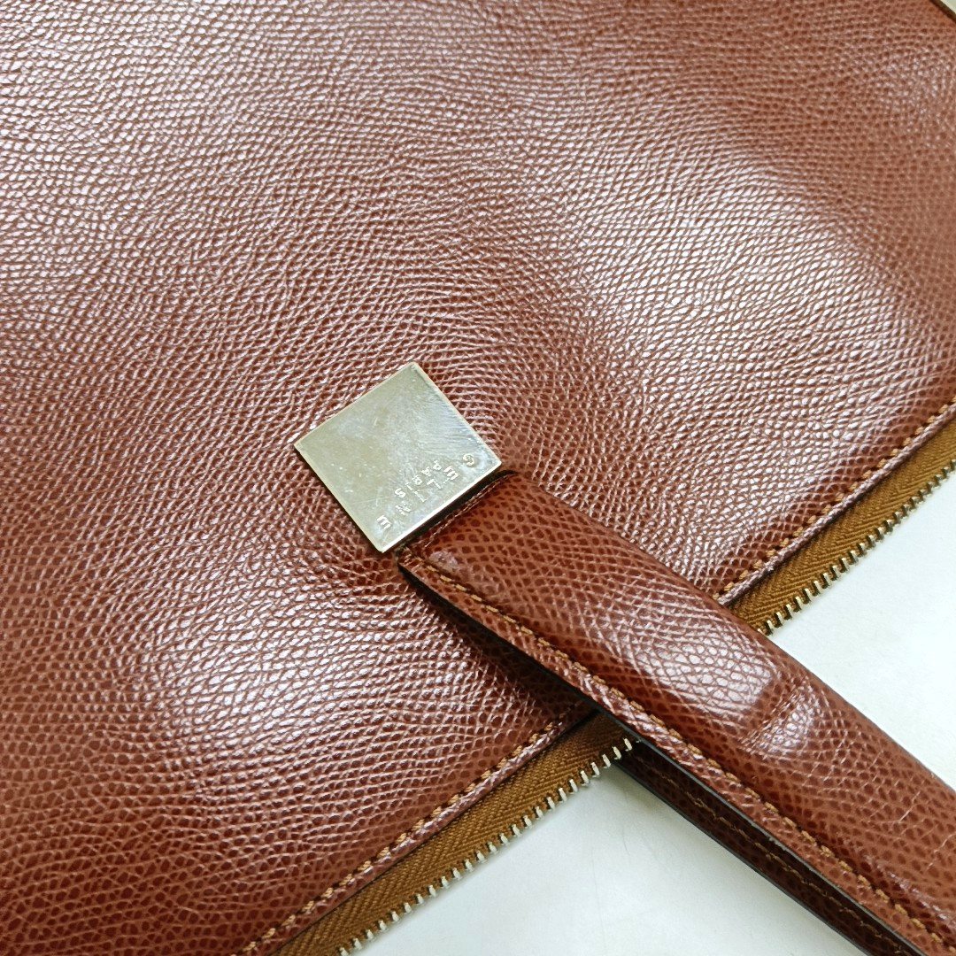 CELINE Tote bag Brown Cowhide Handbag Silver Hardware-(SKU)-951157381