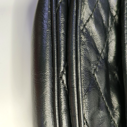 YSL NIKI Mini Black Leather Quilted V-Shape Shoulder Bag with Black Ruthenium Hardware-(SKU)-963404190