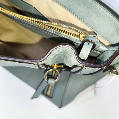 Chloé Faye Medium size Green Cowhide Leather Shoulder Bag Tote Golden hardware Removable shoulder strap-(SKU)-941110973