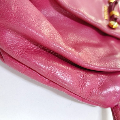 PRADA Pink leather handbag Golden hardware-(SKU)-949038827