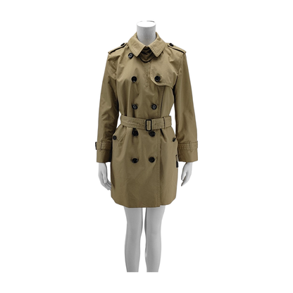 COACH Lcode Autumn Winter Khaki Cotton Women's Mid-length Trench Coat-(SKU)-944892536