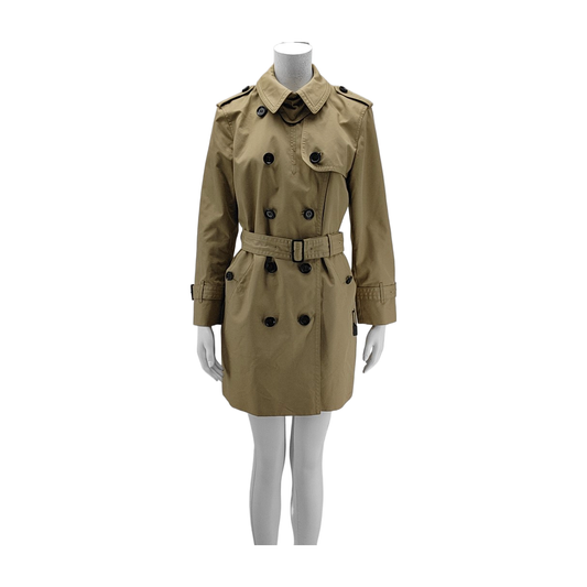 COACH Lcode Autumn Winter Khaki Cotton Women's Mid-length Trench Coat-(SKU)-944892536